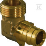 Q&E KOLANO Z GWINTEM ZEWN.PL 25-G3/4"M