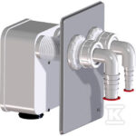 PRZYŁĄCZE HL4000.2 DO SYFONU 2 URZĄDZ