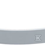 Panel akrylowy Smooth White 90x90/9 cm R55 do brodzików niskich, półokrągły