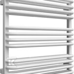 Grzejnik łazienkowy ONNLINE PBD-MAX 630x650, moc grzewcza: 598W (75/65/20), rozstaw: 600mm, typ podłączenia: SX (wyłącznie dolne na kolektorach), kolor biały RAL9016, wymiary: H=650, L=630, D=100