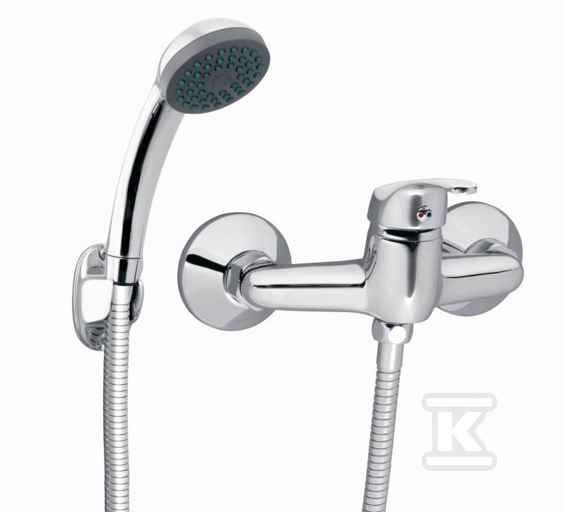 Plik zosta³ pobrany z http://www.onnshop.pl Bateria prysznicowa Basic ścienna, chrom - obrazek 1