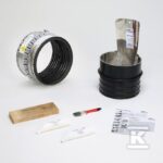 BI-Adapter DN 300 + złącze VPC 360 do połączenia rur o nieokrągłej geometrii zewnętrznej, wersja olejoodporna