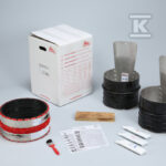 Zestaw BI-Adapter wewnątrz / wewnątrz DN 400 (2 szt.) + złącze VPC 430 (1 szt.) do łączenia dwóch rur kanalizacyjnych betonowych ze stopą lub o różnej geometrii zewnętrznej