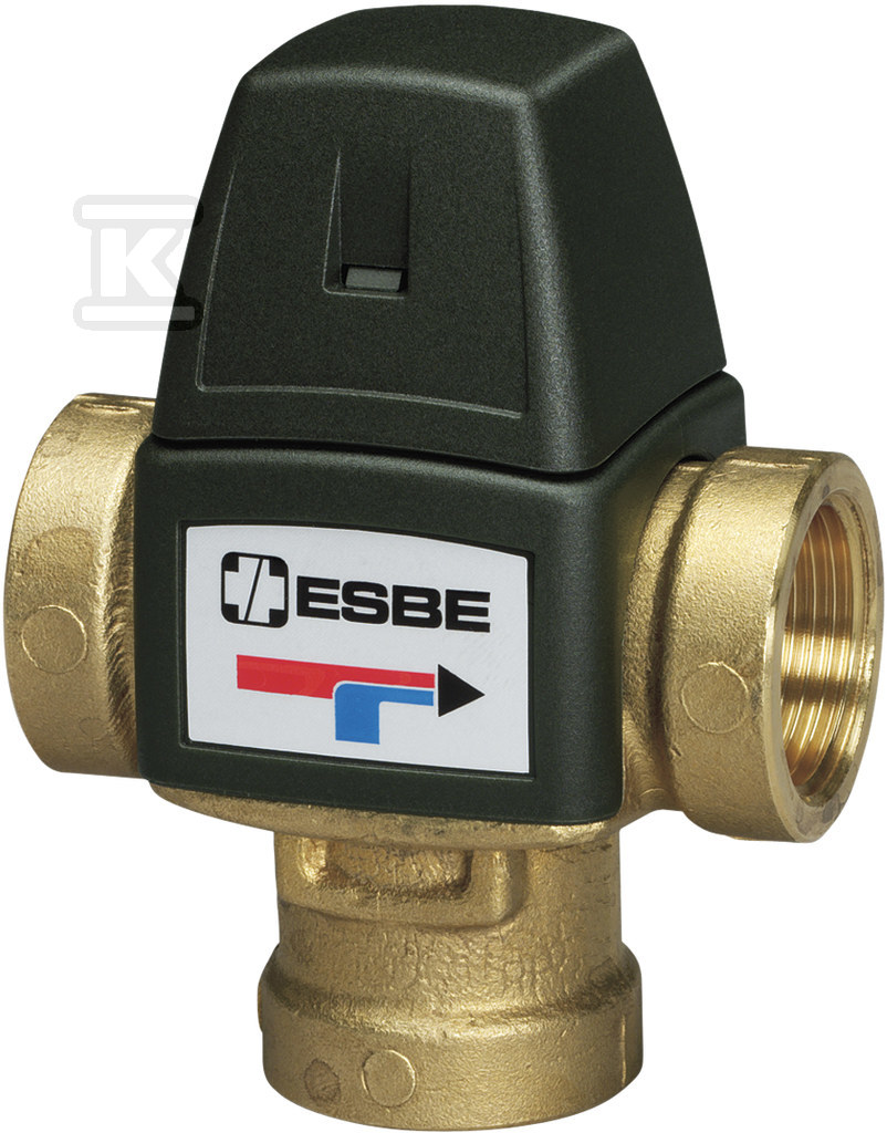 Plik zosta³ pobrany z http://www.onnshop.pl Termostatyczny zawór mieszający VTA321, regulator temperatury 35-60oc, KVS 1.5, 1/2" wewnętrzny - obrazek 1