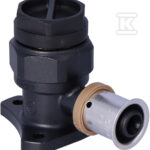 Kolano ścienne PPSU z uszami GW Press - 16 Rp1/2" L = 40.5 mm