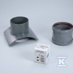 KOMPLET MONTAŻ. KG DN/OD 125 SZARY