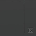 Przycisk spłukujący Sigma70, przedni, czarna stal nierdzewna