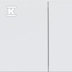 Przycisk spłukujący Sigma70, przedni, stal nierdzewna biały mat