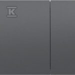 Przycisk spłukujący Sigma70, przedni, stal nierdzewna czarny chrom