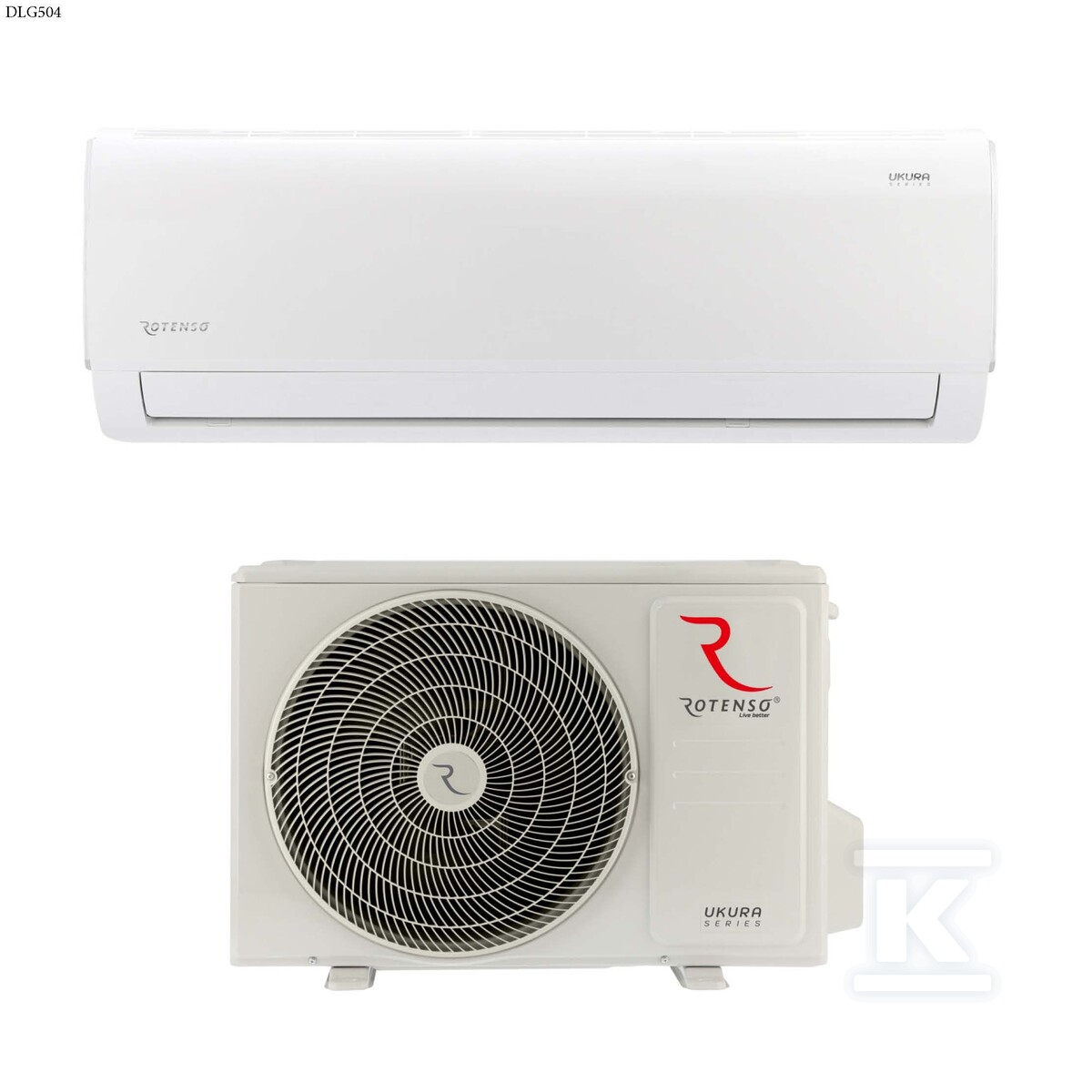 Klimatyzator 5,0 kW ścienny split komplet UKURA ROTENSO