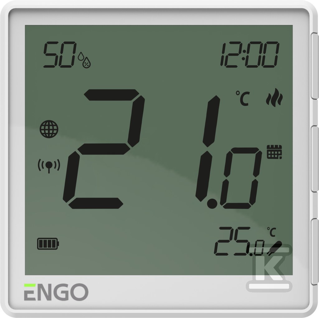 EONEBATW.jpg Regulator temperatury Internetowy, ENGO EONEBATW natynkowy, dobowy, ZigBee, biały, akumulatorowy - obrazek 1