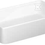 Umywalka nablatowa City 60 prostokątna z ceramicznym korkiem