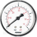 MANOMETR 63MM 1/4" AXIALNY 0-4 BAR