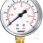 MANOMETR 63MM 1/4" RADIALNY 0-10 BAR