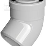 KOLANO KON.PP-AL 45°DN80/125 USZ.ONNLIN
