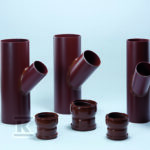 Trójnik naprawczy 45 st. DN/OD 540/315, kolor brązowy, długość 800mm, rura główna DN/ID 500