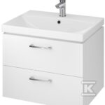 Zestaw 802 Lara City 60 biała (szafka + umywalka)