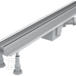 Odpływ liniowy Slim Lux 60x3,5x9,5 cm z maskownicą Steel Slim