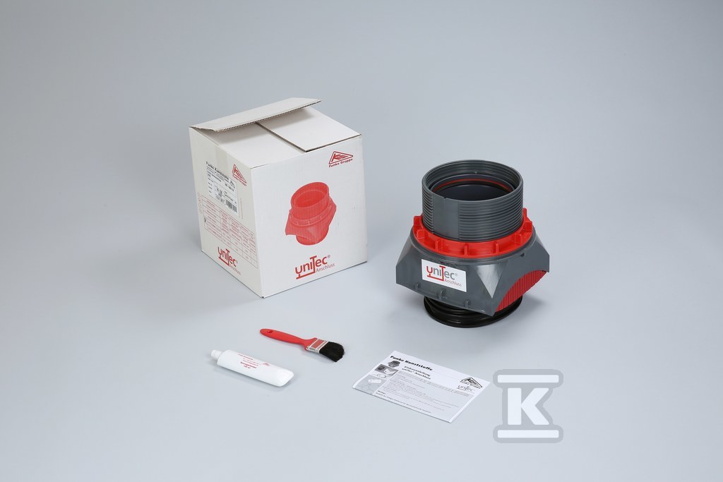 Plik zosta³ pobrany z http://www.onnshop.pl UniTec - Siodło / przyłącze siodłowe DN/OD 160 do rury DN 1100-2400 z przegubem kulowym o ruchomości do 11° - obrazek 1