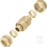 ŁĄCZNIK SKRĘCANY 16X2 PUSH