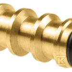 ŁĄCZNIK DWÓJNIK MOSIĄDZ 3/4", 1/2"