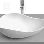 Umywalka nablatowa RUY Ohtake 54x37,5x18,5cm biały mat