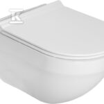 Miska WC HEBE podwieszana Rimless + deska wolnoopadająca slim
