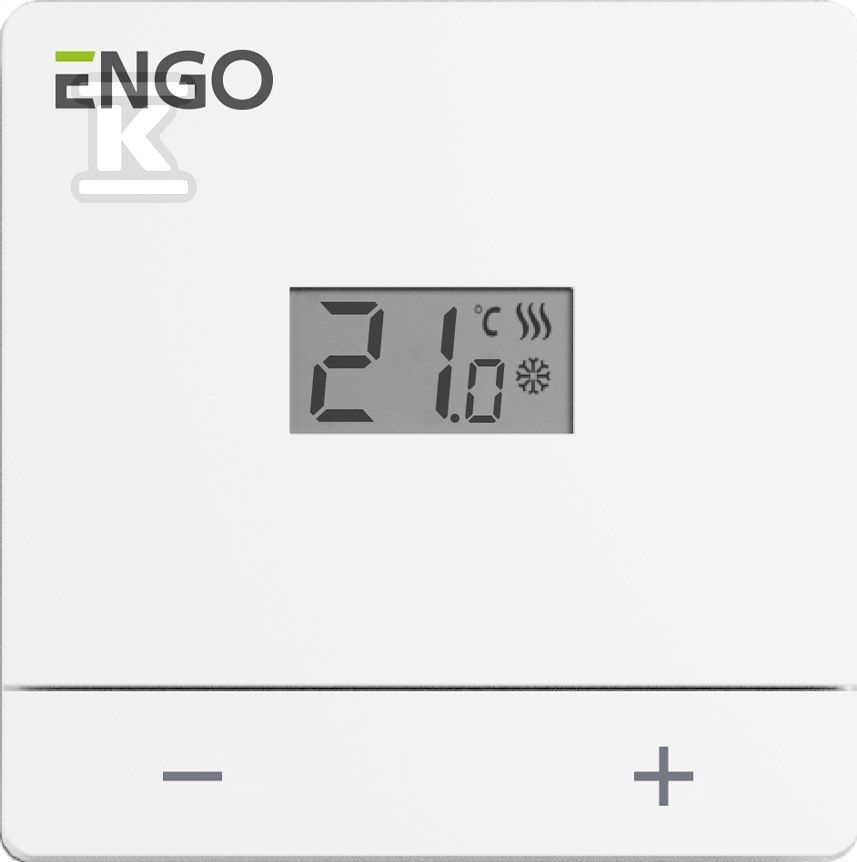ZG_CZP508_Zdjecie20Glowne.jpg Regulator temperatury bateryjny, ENGO EASYBATW, dobowy, natynkowy, biały - obrazek 1
