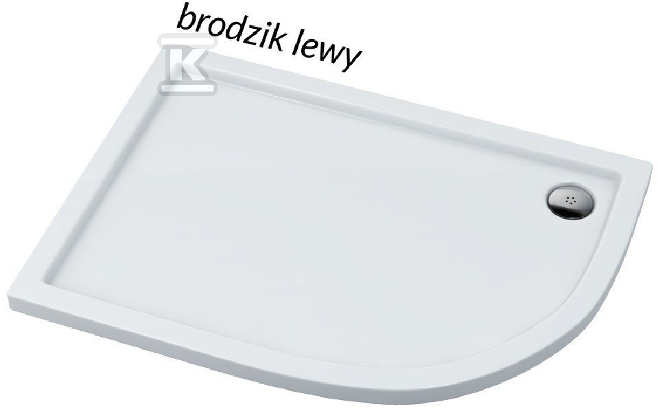Plik zosta³ pobrany z http://www.onnshop.pl Brodzik kompozytowy Stabilsound Plus "Corrina" 85x120x5 cm R55, asymetryczny - obrazek 1