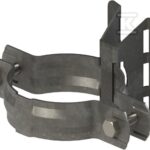 UCHWYT NA RURĘ FI 75   NA SŁUP WIROWY