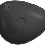 Umywalka nablatowa moduo 45 nieregularna antracyt MAT BOX