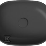 Umywalka nablatowa moduo 50 owalna antracyt MAT BOX