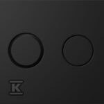 Przycisk pneumatyczny accento Circle czarny matowy