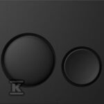 Przycisk LUNA czarny matowy