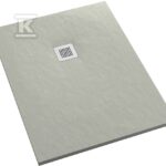 Brodzik kompozytowy Stabilsound Plus "Kalait Cement Stone" 90x180x4 cm, prostokątny