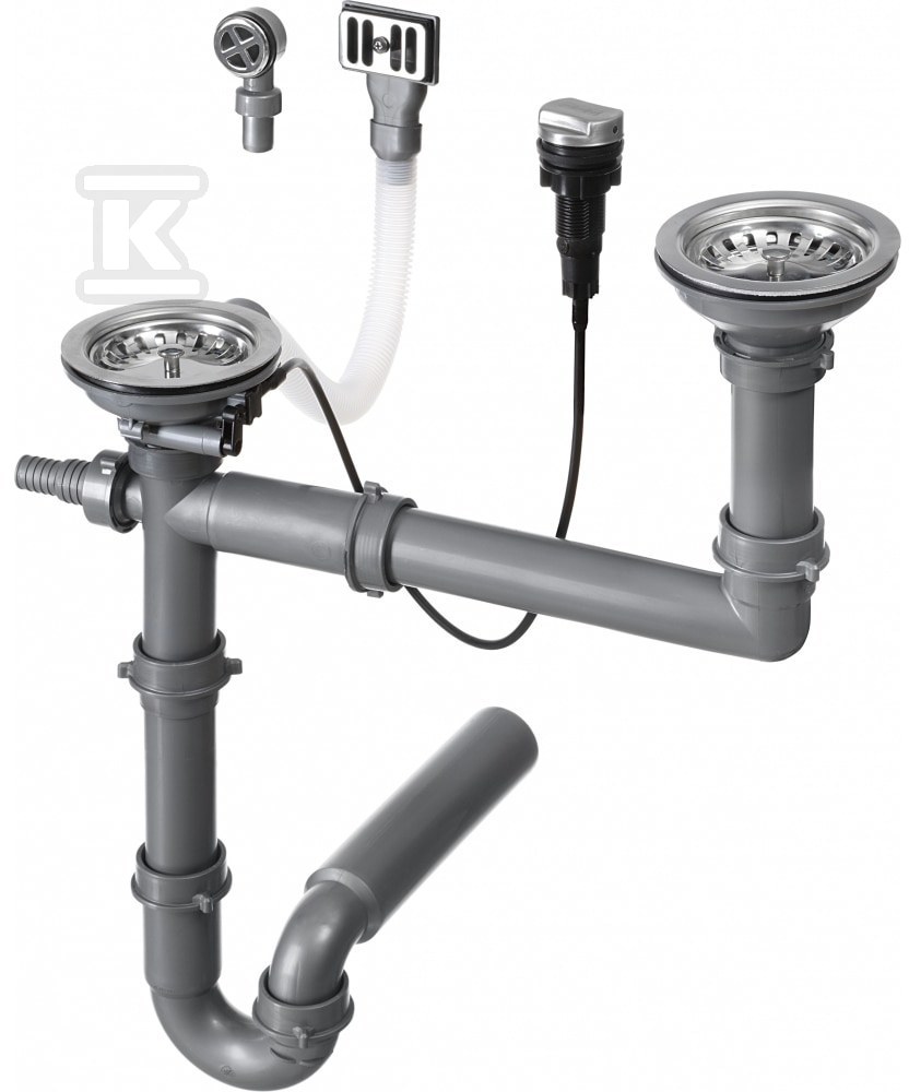 Plik zosta³ pobrany z http://www.onnshop.pl Akcesoria do zlewozmywaków Armonia Zestaw odpływowy AMX 160 3 1/2" - obrazek 1