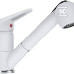 Bateria kuchenna Prince II pull-out spray Biały Polarny