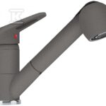 Bateria kuchenna Prince II pull-out spray Kamienny Szary