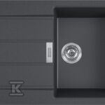 Zlewozmywak wbudowywany Tectonite® Sirius S2D 611-78 Onyx