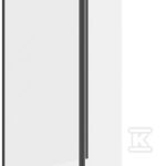 Zestaw b801 walk-in mille z ruchomą ścianką czarny 90x100x30x200 wir