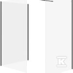 Zestaw b811 walk-in mille czarny 90x90x90x200 wir