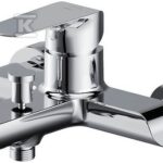 Bateria wannowo-natryskowa ścienna City 1 uchwyt chrom