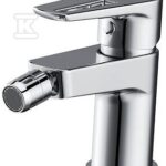 Bateria bidetowa sztorcowa Mille 1 uchwyt chrom korek metalowy