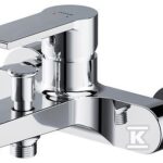 Bateria wannowo-natryskowa ścienna verso 1 uchwyt chrom