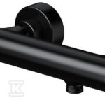 Bateria natryskowa termostatyczna ścienna Zen czarna