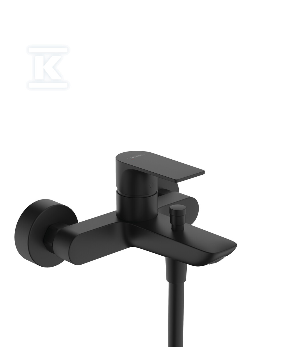 Jednouchwytowa bateria wannowaRebris E, natynkowa, kolor: Czarny Matowy