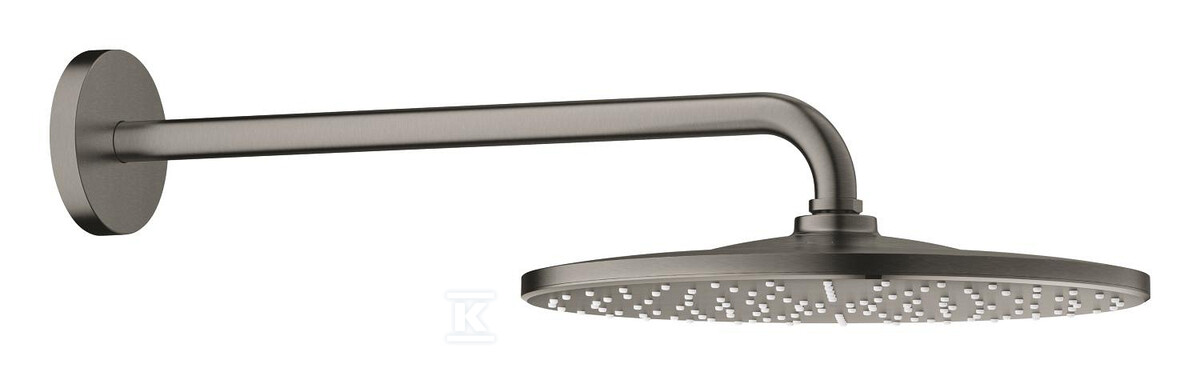 Deszczownica z ramieniem 422 mm Rainshower Mono 310, 1 strumień, przepływ 7,5 l/min, brushed hard graphite