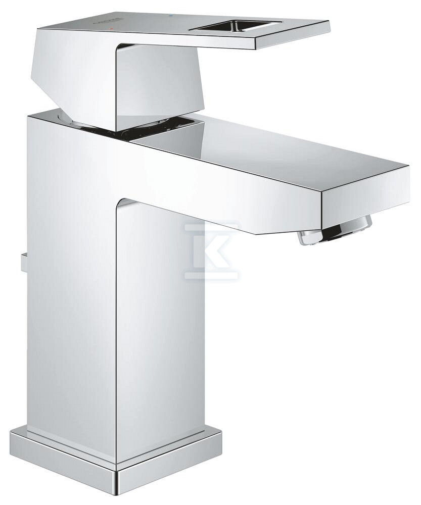 Plik pobrany ze strony Hurtowni Onninen https://onninen.pl Bateria umywalkowa Grohe EuroCube jednouchwytowa, rozmiar S, chrom, ogranicznik przepływu 5,7 l/min., głowica Ceramiczna 28 mm, zestaw odpływowy z drążkiem