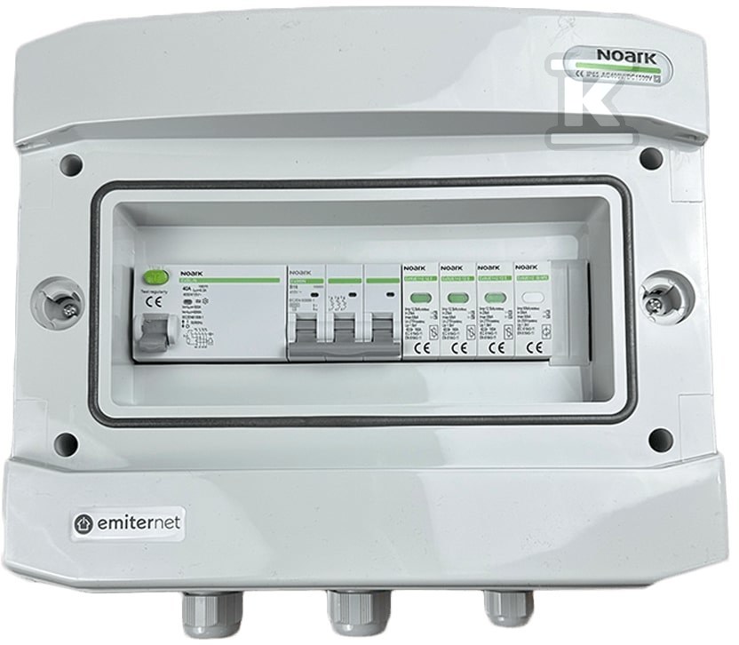 ROZDZ.PRZYŁ.AC IP65 AC T1+T2 16A 3F