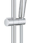 Zestaw z drążkiem prysznicowym Tempesta Cube 110 chrom, 3 strumienie, w zestawie: słuchawka prysznicowa, drążek prysznicowy 600 mm, wąż prysznicowy 1750 mm, ogranicznik przepływu 8,4 l/min